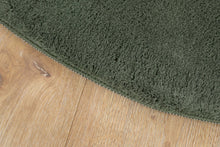Soft Smaragdgrön - Rund Ryamatta - K/M Carpets | Mattfabriken