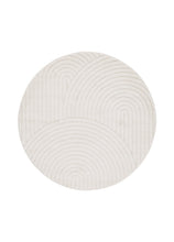 Genova Zen Vit - Rund Matta - K/M Carpets | Mattfabriken