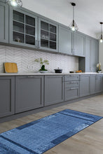 Trendy Blå - Gummerad matta - K/M Carpets | Mattfabriken