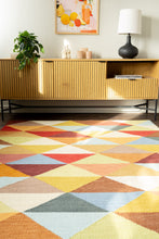 Electra Kon Dark Multi - Handvävd Ullmatta - KM Home | Mattfabriken