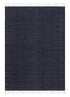 Line Marinblå - Handvävd Bomullsmatta - KM Home | Mattfabriken