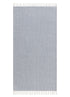 Line Duvblå - Handvävd Gångmatta - KM Home | Mattfabriken