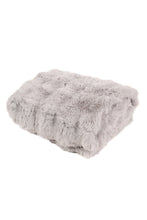 Pläd Bubble Grå - Pläd med Pälskänsla - KM Home | Mattfabriken