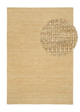 Birka Ocher Yellow - Käsinkudottu villamatto