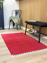 Line Röd - Handvävd Gångmatta - KM Home | Mattfabriken