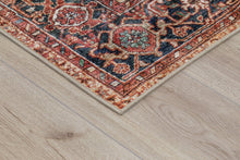 Amber Medallion Röd - Tvättbar Matta - K/M Carpets | Mattfabriken