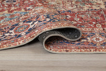 Amber Medallion Röd - Tvättbar Matta - K/M Carpets | Mattfabriken